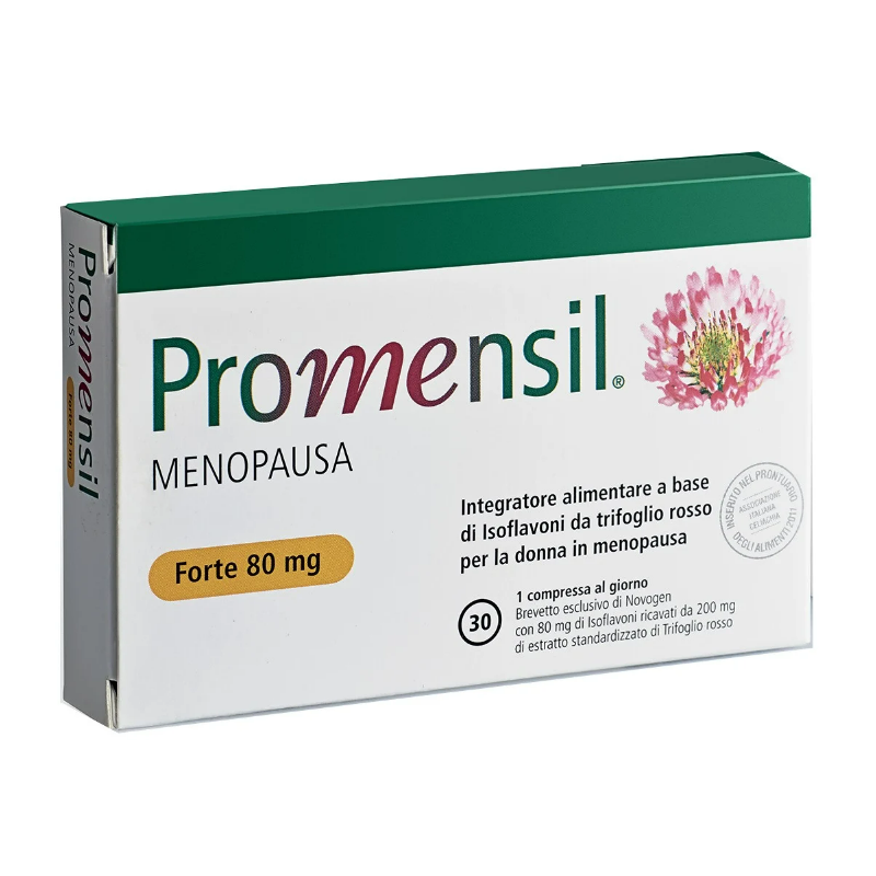 confezione di Promensil Menopausa Forte 30 Compresse confezione di Promensil Menopausa Forte 30 Compresse