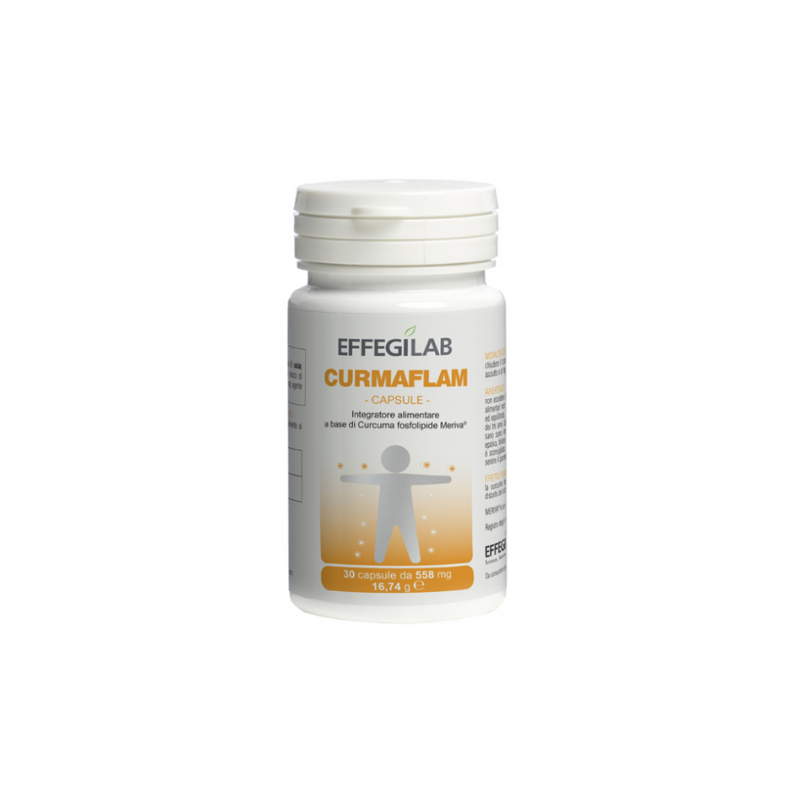 flacone di Effegilab Curmaflam Integratore per Articolazioni 30 Capsule flacone di Effegilab Curmaflam Integratore per Articolazioni 30 Capsule