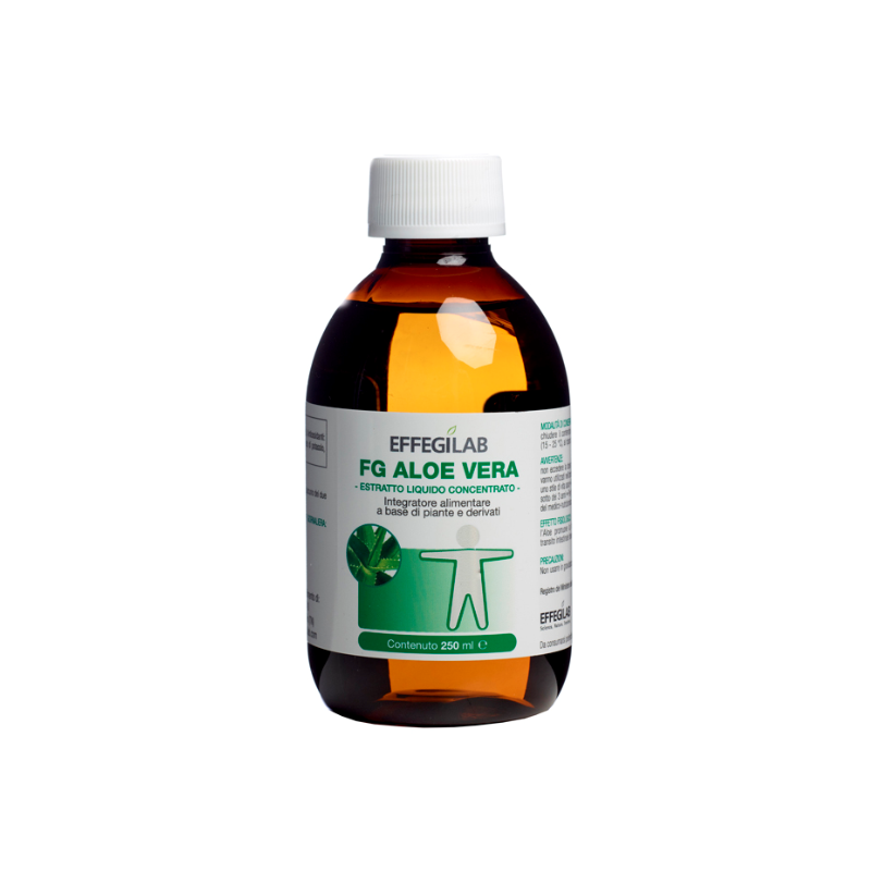 flacone di Effegilab FG Aloe Vera Integratore da 250 ml flacone di Effegilab FG Aloe Vera Integratore da 250 ml