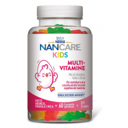 barattolo di Nestlé NanCare Kids Multivitaminico per Bambini 60 Gommose barattolo di Nestlé NanCare Kids Multivitaminico per Bambini 60 Gommose