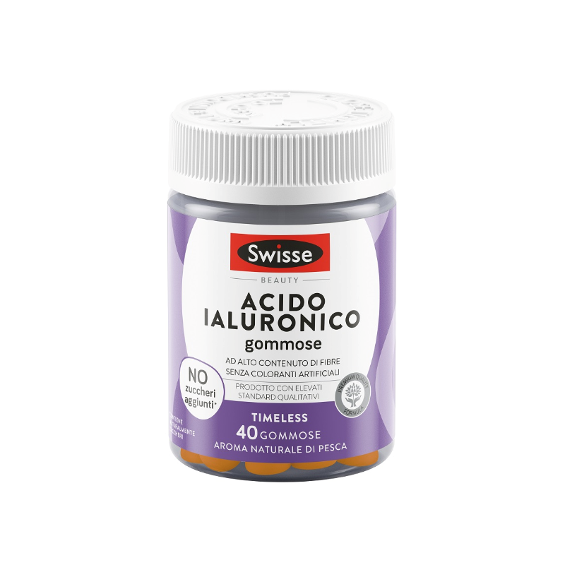 barattolo vecchio di Swisse Acido Ialuronico Integratore 40 Gommose barattolo vecchio di Swisse Acido Ialuronico Integratore 40 Gommose