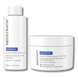 Neostrata Resurface Smooth Surface Glycolic Peel 36 Dischetti e Soluzione 60ml barattolo e flacone Neostrata Resurface Smooth Surface Glycolic Peel 36 Dischetti e Soluzione 60ml barattolo e flacone