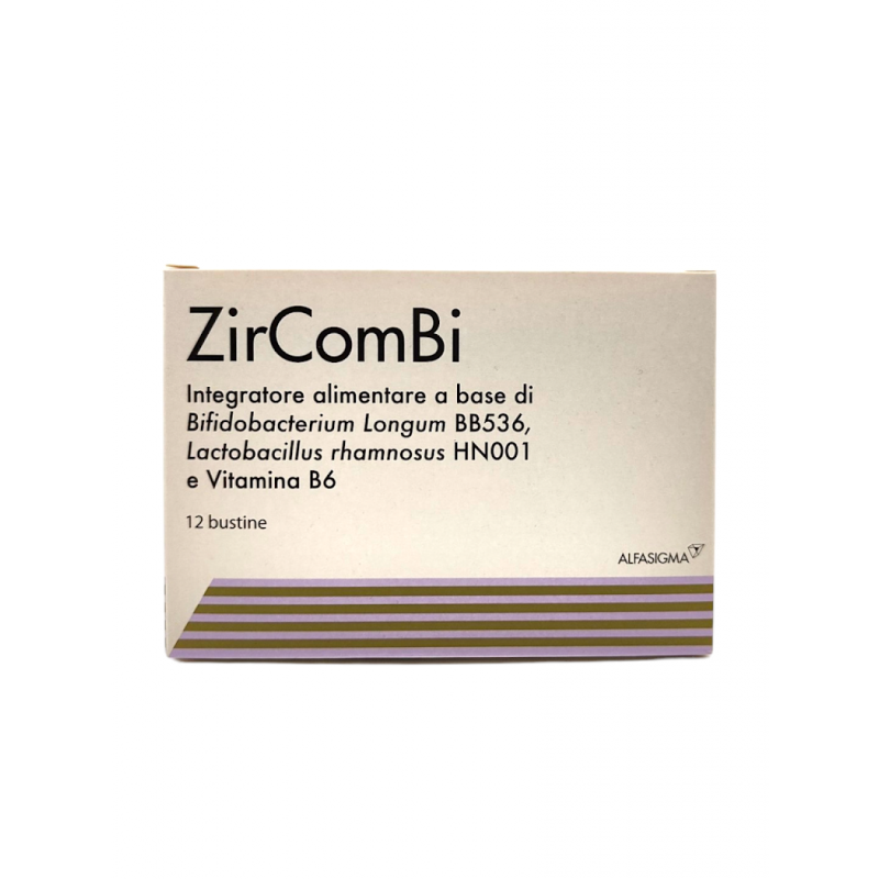 scatola anteriore di Zircombi Integratore con Fermenti Lattici 12 Bustine