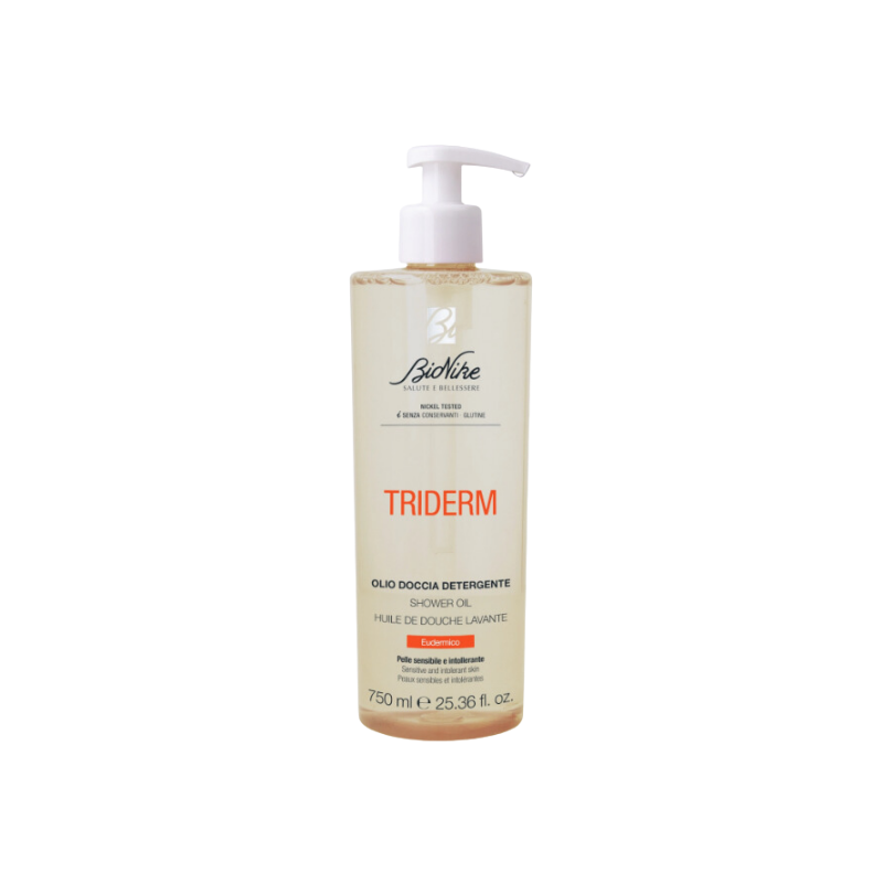 flacone di Bionike Triderm Olio Detergente 750 ml flacone di Bionike Triderm Olio Detergente 750 ml