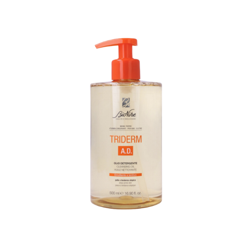 flacone di Bionike Triderm AD Olio Detergente 500 ml flacone di Bionike Triderm AD Olio Detergente 500 ml