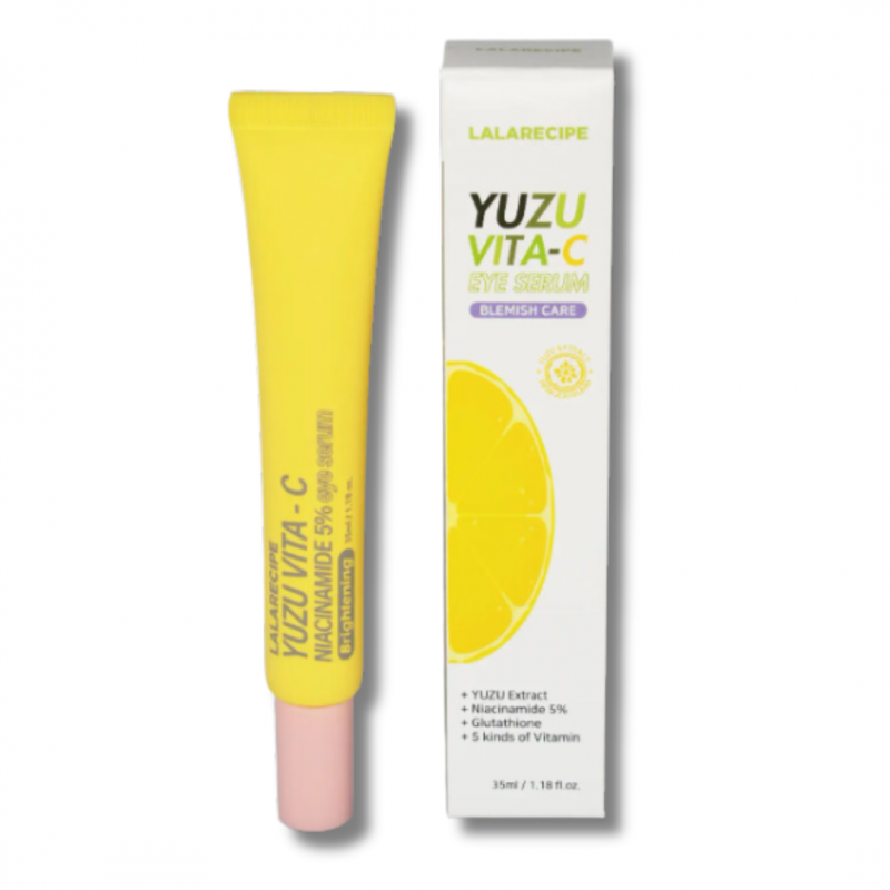 Lalarecipe Yuzu Cosmesi Coreana Crema Contorno Occhi con Vitamina C  35ml tubo e scatola