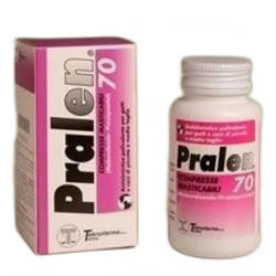 Pralen Compresse Masticabili Flacone da 70 Compresse Farmaco Veterinario Pralen Compresse Masticabili Flacone da 70 Compresse Farmaco Veterinario