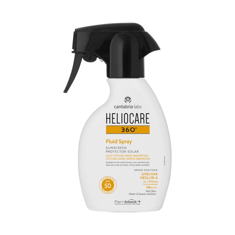 flacone Heliocare 360 Fluid Latte Spray Solare SPF50 250ml flacone Heliocare 360 Fluid Latte Spray Solare SPF50 250ml