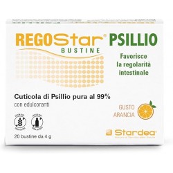 Regostar Psillio Integratore per Stitichezza e Feci Dure 20 Bustine Arancia Regostar Psillio Integratore per Stitichezza e Feci Dure 20 Bustine Arancia