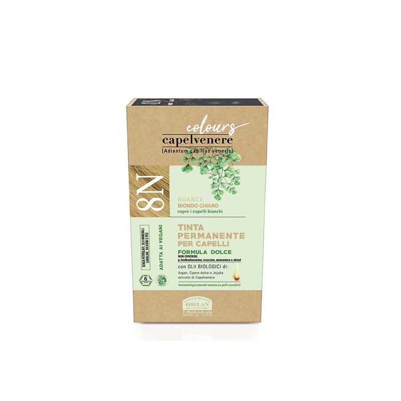 Capelvenere Colours Tinta Capelli 8n Biondo Chiaro per Capelli 50ml Capelvenere Colours Tinta Capelli 8n Biondo Chiaro per Capelli 50ml