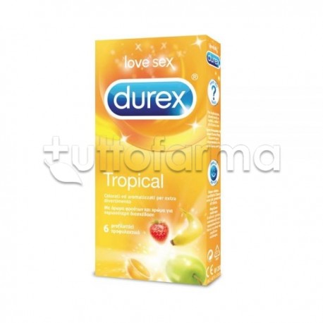 Durex Tropical 6 Profilattici Aromatizzati