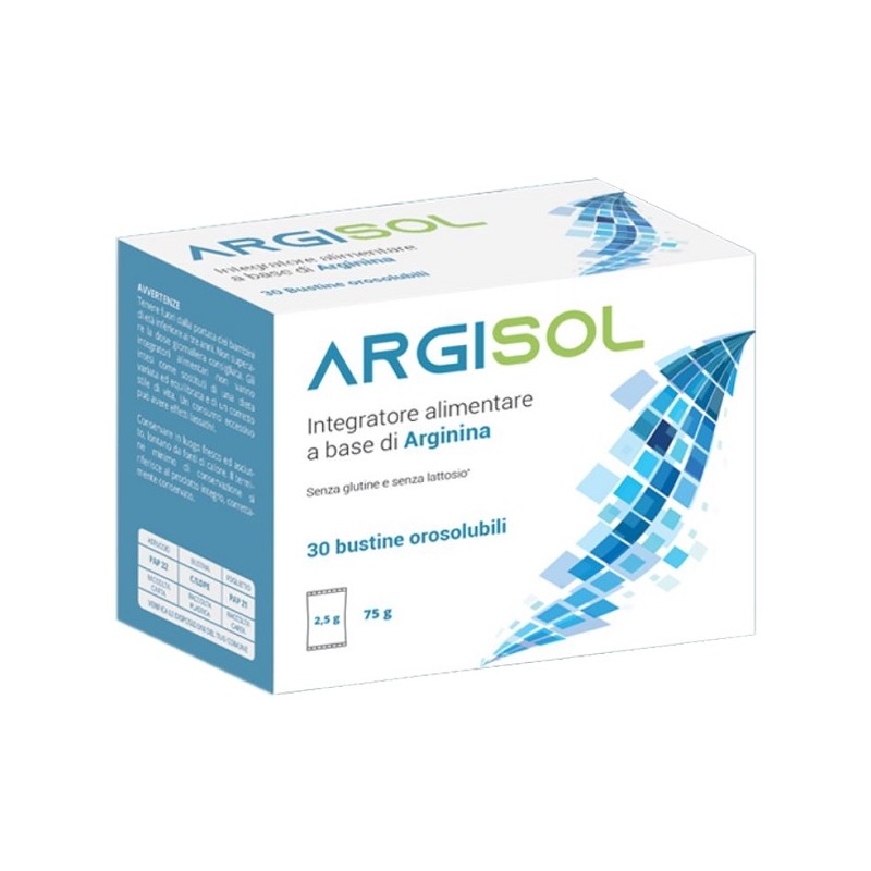 Argisol Integratore Alimentare a Base di Arginina 30 Bustine Orosolubili Argisol Integratore Alimentare a Base di Arginina 30 Bustine Orosolubili