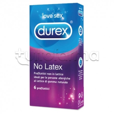 Durex No Latex 6 Profilattici Anallergici