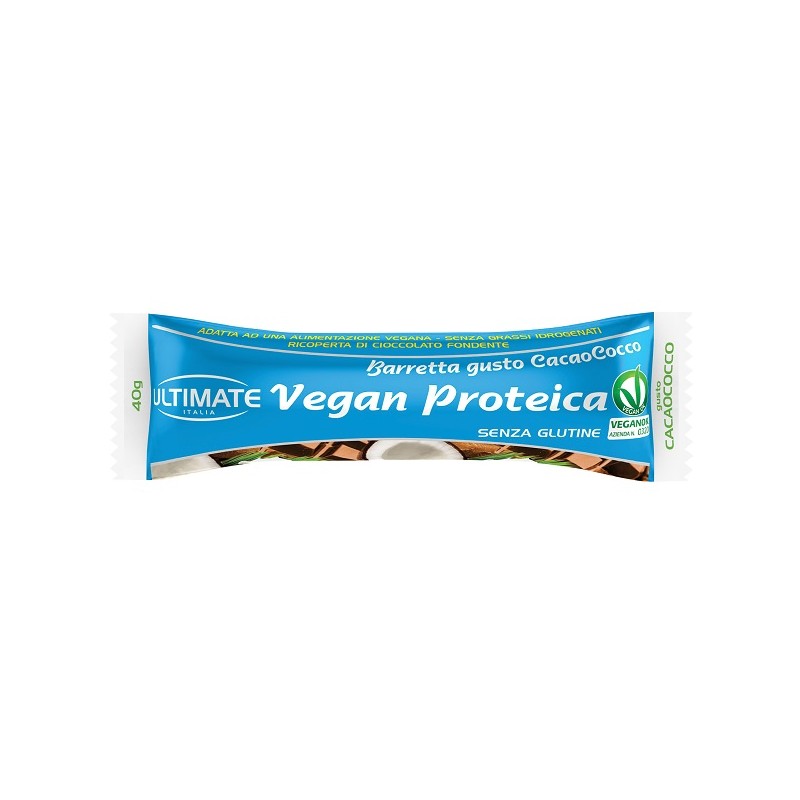 Barretta Vegan Proteic CacaoCocco per Energia e Proteine 40 g Barretta Vegan Proteic CacaoCocco per Energia e Proteine 40 g
