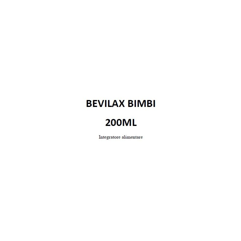 Bevilax Bimbi per Regolarità Intestinale 200ml Bevilax Bimbi per Regolarità Intestinale 200ml