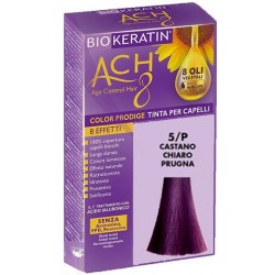 Biokeratin Tinta per Capelli 5/P Castano Chiaro Prugna 1 Tubetto di 140 ml