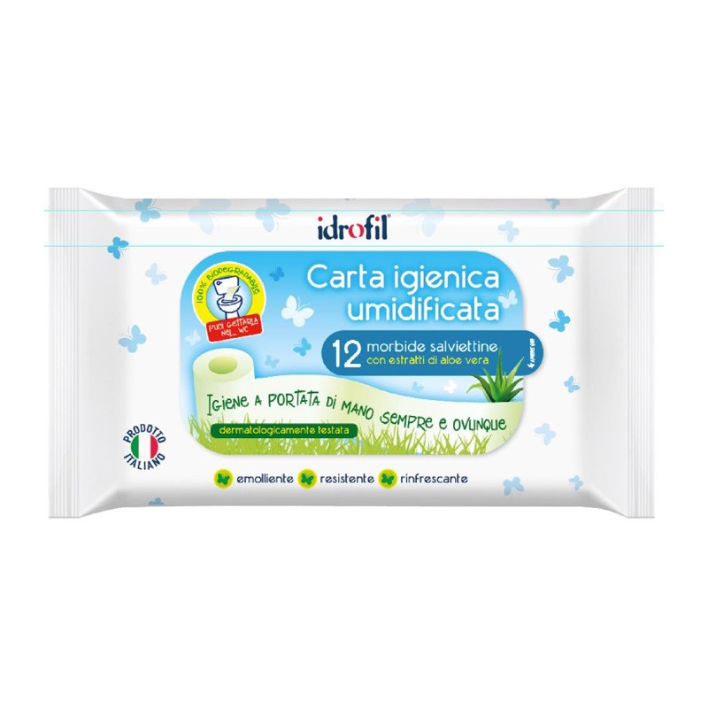 Idrofil Carta Igienica Biodegradabile per Igiene Personale 12 Pezzi Idrofil Carta Igienica Biodegradabile per Igiene Personale 12 Pezzi