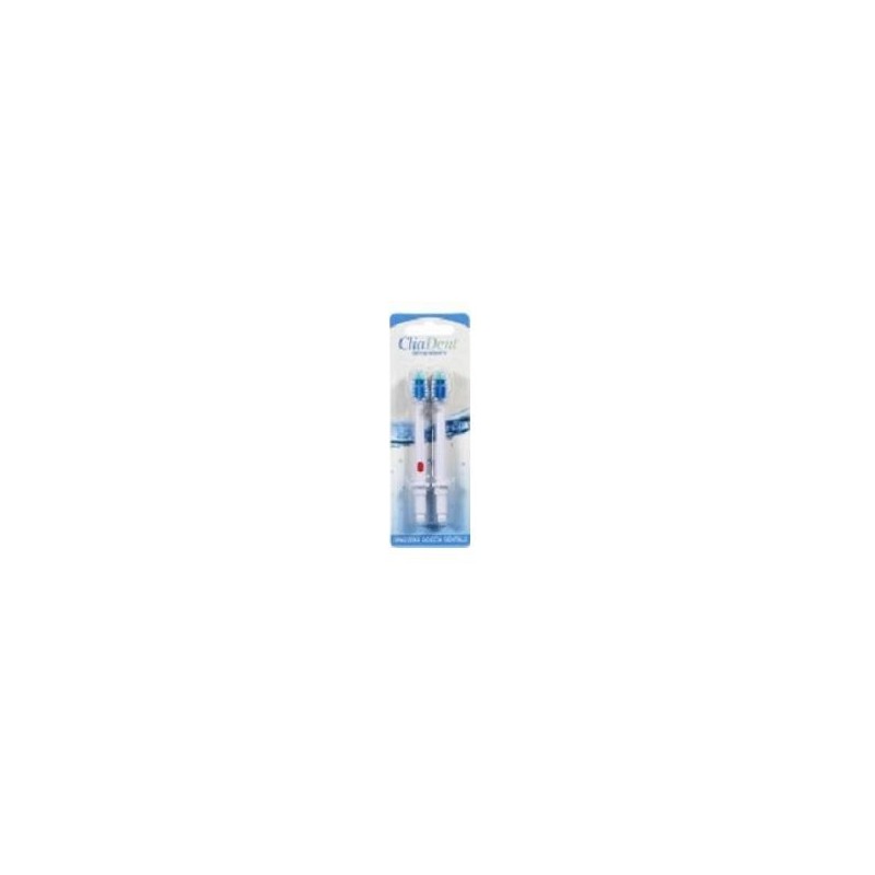 Cliadent Spazzole Idropulsore per Pulizia Dentale 2 Spazzole di Ricambio