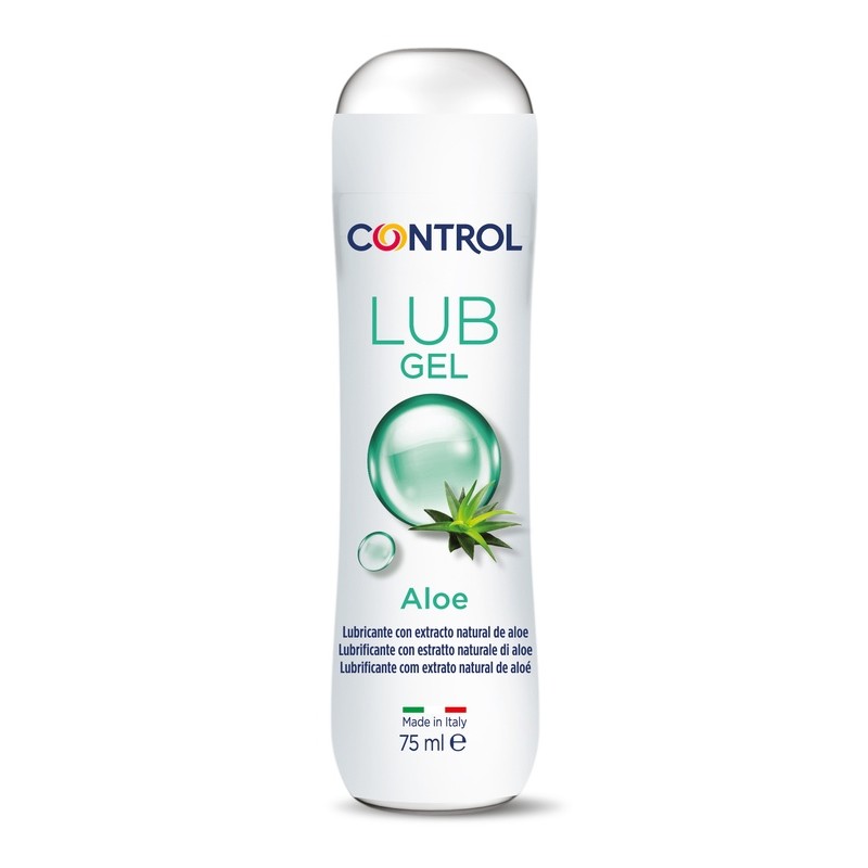 confezione di Control Lub Gel Lubrificante Aloe per Secchezza Vaginale 75ml