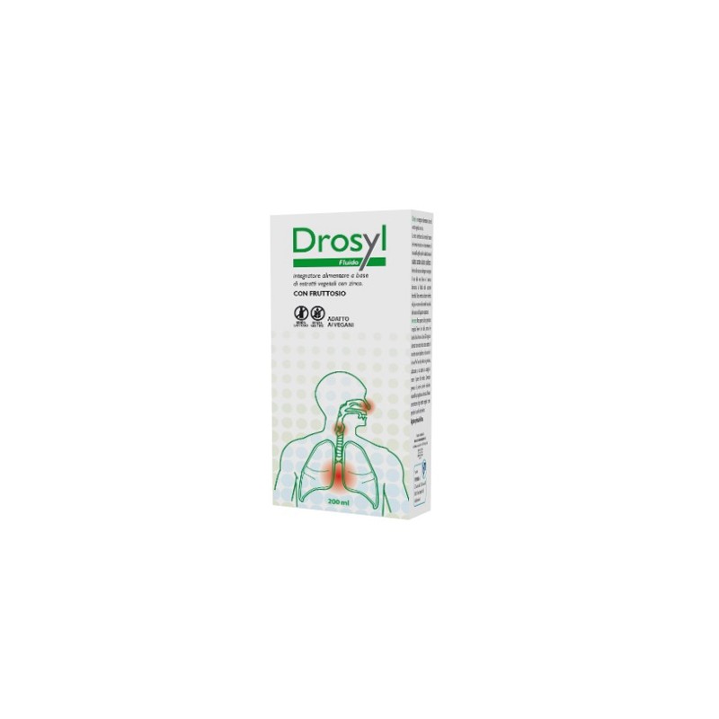 Drosyl Fluido per Sistema Immunitario e Benessere Respiratorio 200ml Drosyl Fluido per Sistema Immunitario e Benessere Respiratorio 200ml