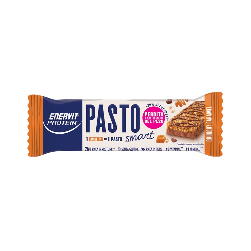 Enervit Protein Pasto Sostitutivo Crunchy Caramel 55gr Enervit Protein Pasto Sostitutivo Crunchy Caramel 55gr