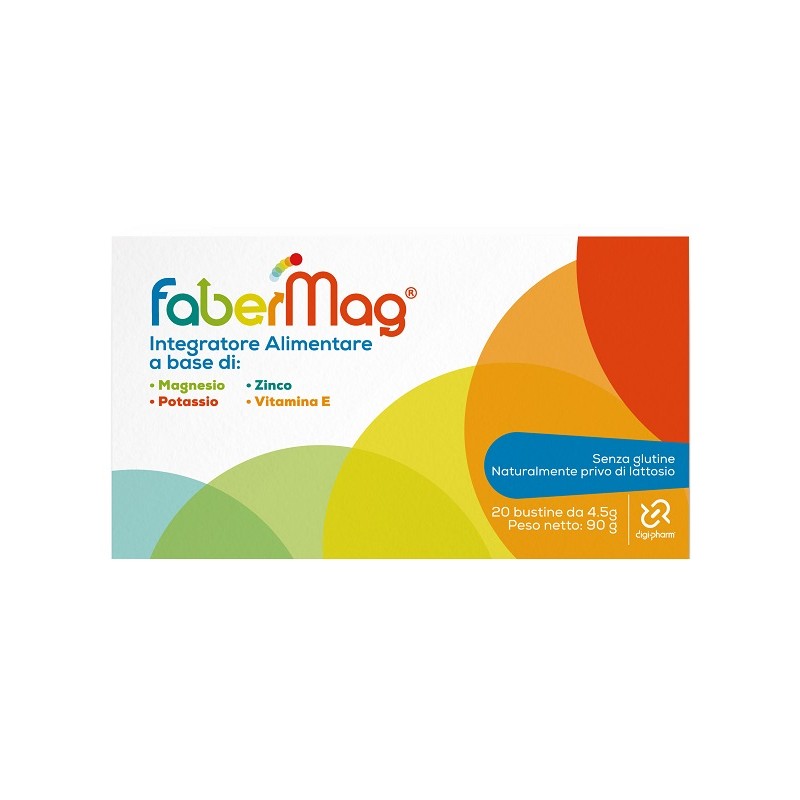 FaberMag Integratore per Energia e Muscoli 20 Bustine da 4,5 g