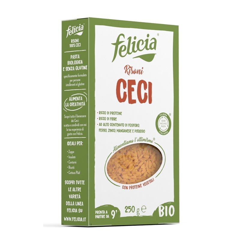 Felicia Bio Risoni Ceci per Celiaci 250 g Felicia Bio Risoni Ceci per Celiaci 250 g