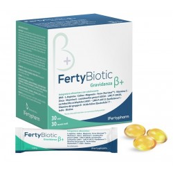 confezione di Fertybiotic Gravidanza Beta+ Integratore con Acido Folico 30 Stick + 30 Capsule confezione di Fertybiotic Gravidanza Beta+ Integratore con Acido Folico 30 Stick + 30 Capsule