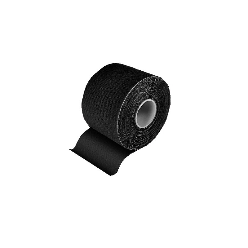 Kinesiotaping per Dolori Muscolari 500x5cm Rotolo Nero Kinesiotaping per Dolori Muscolari 500x5cm Rotolo Nero
