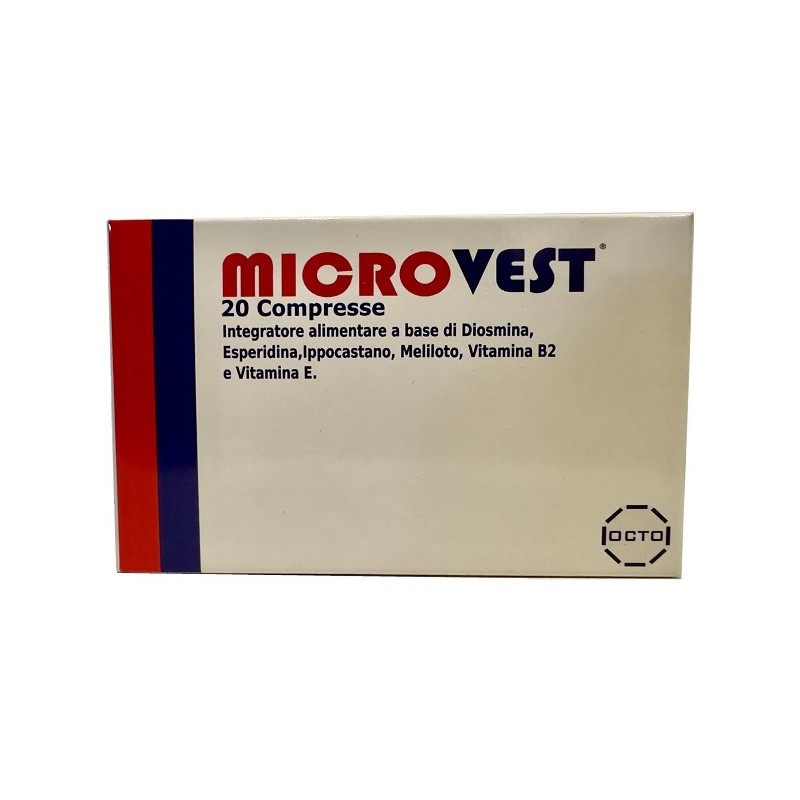 Microvest per Microcircolo e Drenaggio 20 Compresse Microvest per Microcircolo e Drenaggio 20 Compresse