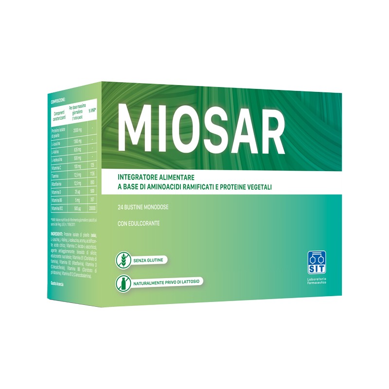 Miosar Integratore Alimentare per Riduzione Stanchezza e Affaticamento 24 Bustine