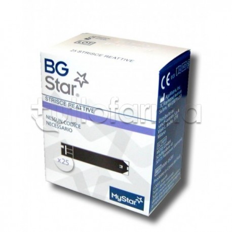 BgStar Strisce Reattive Misurazione Glicemia 25 Pezzi