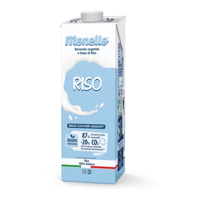 Monello Riso Bevanda Vegetale Senza Lattosio per Intolleranti e Vegani 1 Litro Monello Riso Bevanda Vegetale Senza Lattosio per Intolleranti e Vegani 1 Litro