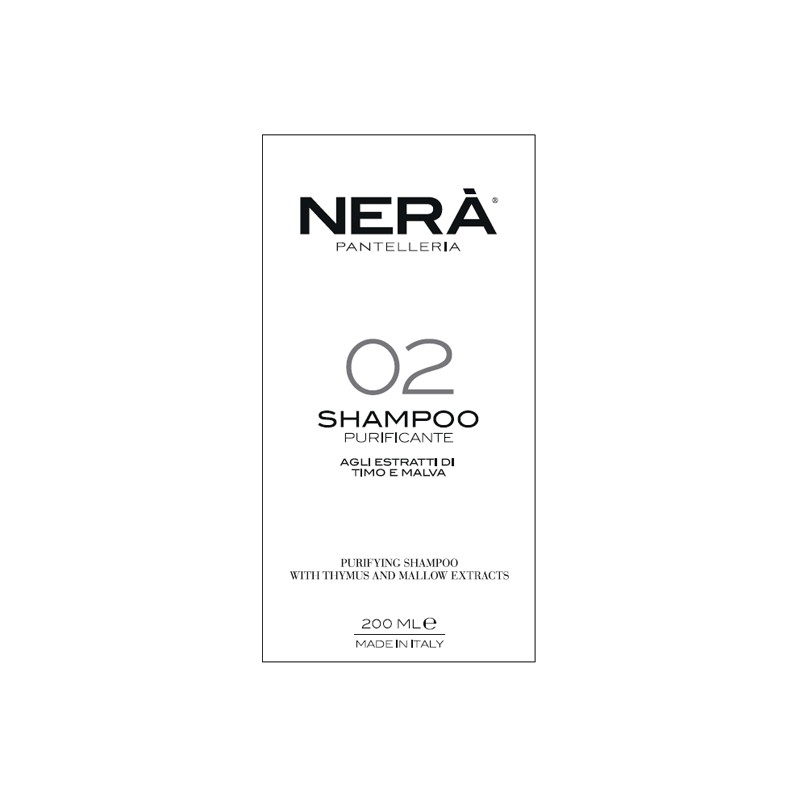 Nera' 02 Shampoo Purificante per Capelli Grassi 200 ml Nera' 02 Shampoo Purificante per Capelli Grassi 200 ml