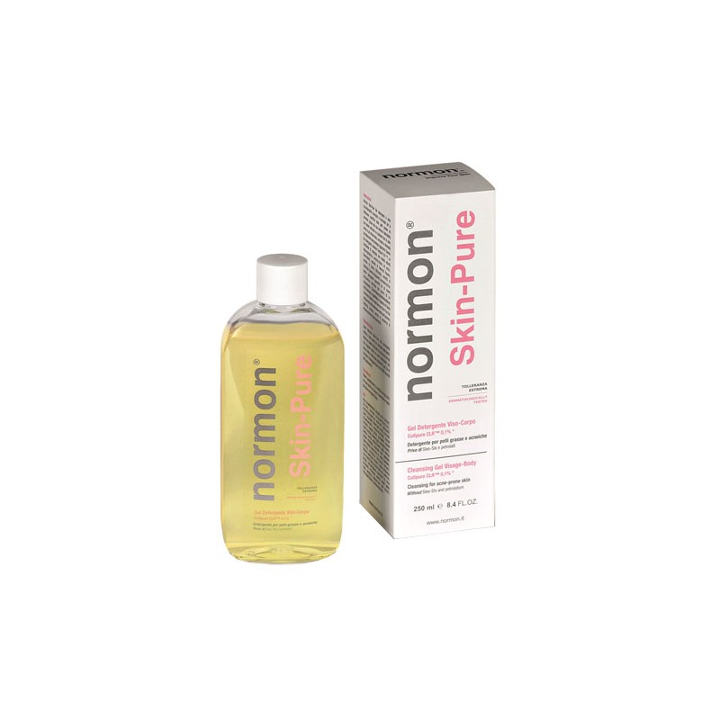 Normon Skin Pure Gel per Pelli Grasse e Acneiche 250 ml Normon Skin Pure Gel per Pelli Grasse e Acneiche 250 ml