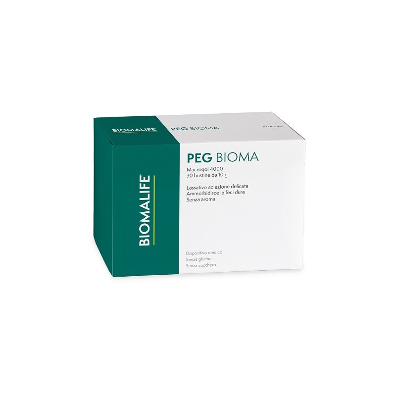 Formato di Biomalife Pegbioma per Trattamento Stipsi 30 Bustine Monodose da 10 g Formato di Biomalife Pegbioma per Trattamento Stipsi 30 Bustine Monodose da 10 g