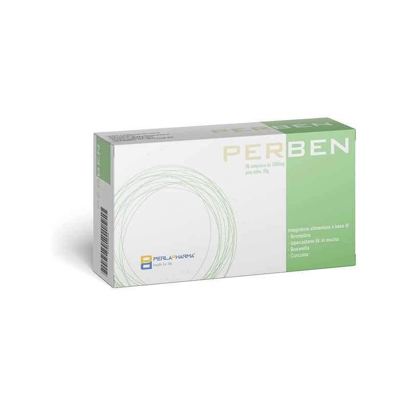 Perben Integratore per Articolazioni e Circolazione 20 Compresse da 1000 mg Perben Integratore per Articolazioni e Circolazione 20 Compresse da 1000 mg