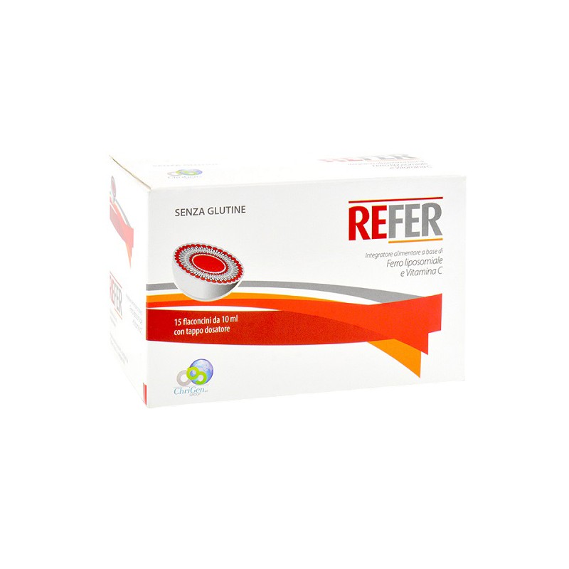 Refer Integratore Ferro Vitamina C 15 Flaconcini Monodose 10 ml Refer Integratore Ferro Vitamina C 15 Flaconcini Monodose 10 ml