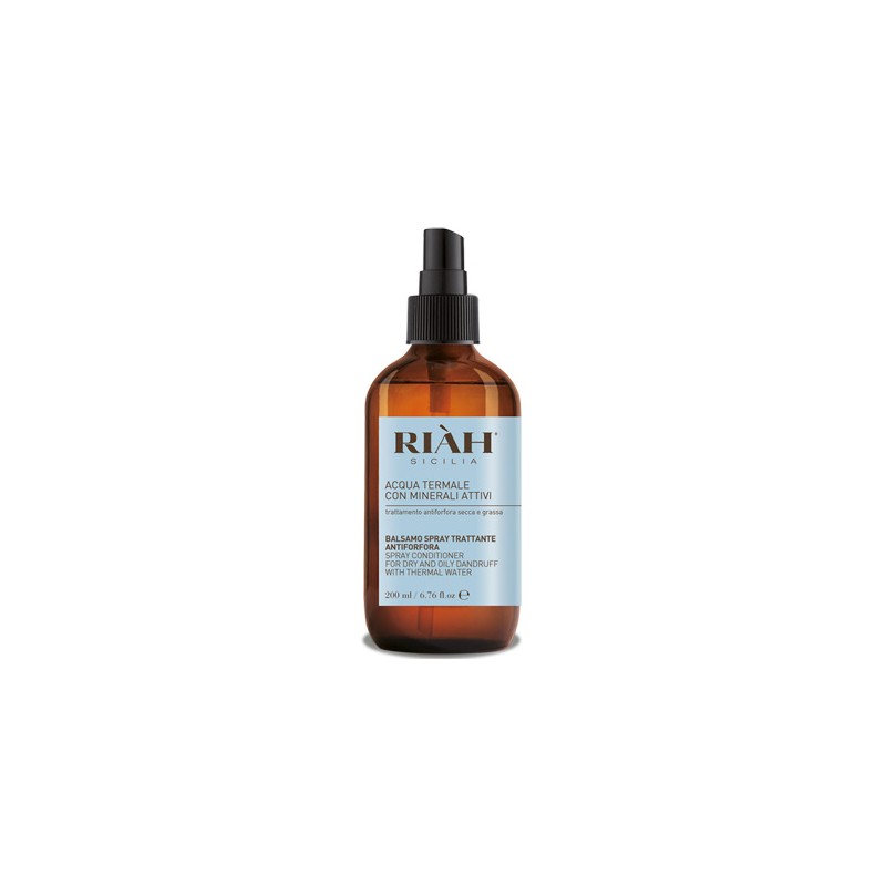 Riah Acqua Termale Balsamo Spray Antiforfora per Capelli 200 ml Riah Acqua Termale Balsamo Spray Antiforfora per Capelli 200 ml