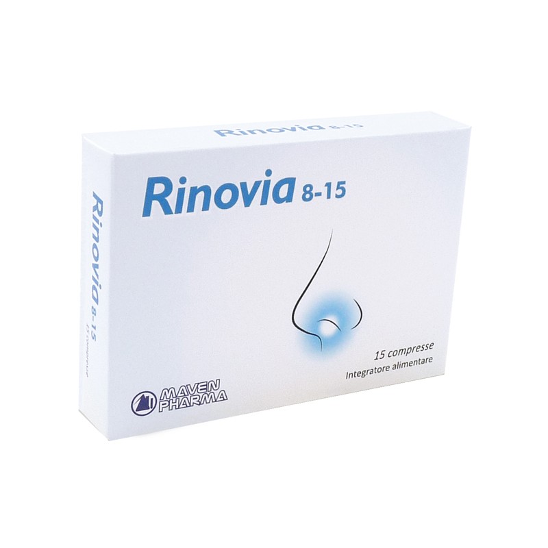 Rinovia 8-15 per Benessere Naso e Gola 15 Compresse Divisibili Rinovia 8-15 per Benessere Naso e Gola 15 Compresse Divisibili
