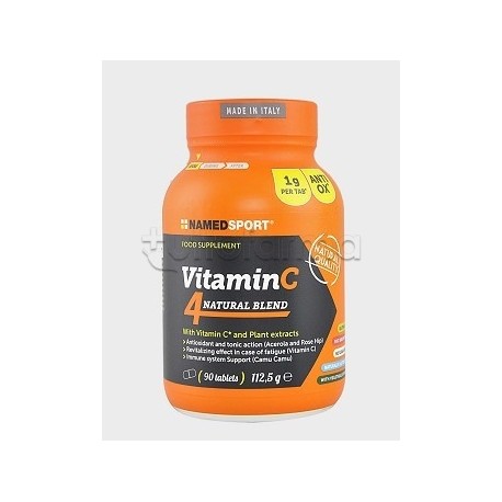 Named Sport VitaminC 4Natural Blend Integratore per Sportivi 90 Compresse