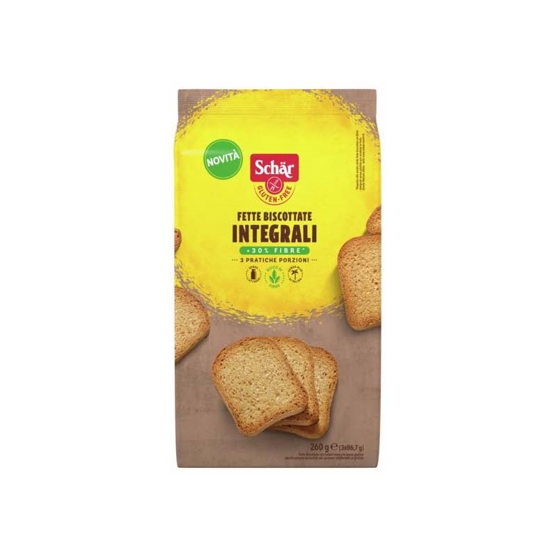 Schar Fette Biscottate Integrali per Colazione e Snack 260 g Schar Fette Biscottate Integrali per Colazione e Snack 260 g