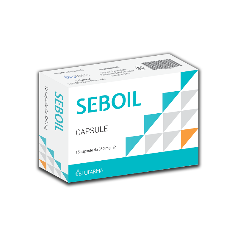 Seboil Integratore per Benessere e Pelle 15 Capsule da 350 mg Seboil Integratore per Benessere e Pelle 15 Capsule da 350 mg