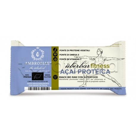 Ambrosiae UberBar Fitness Acai Proteica Barretta Proteica 35g Ambrosiae UberBar Fitness Acai Proteica Barretta Proteica 35g