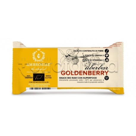 Ambrosiae UberBar GoldenBerry Barretta Nutriente 35g Ambrosiae UberBar GoldenBerry Barretta Nutriente 35g