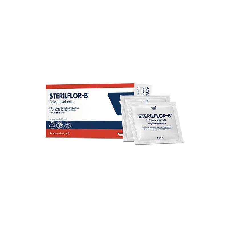 Sterilflor-B per Equilibrio Flora Intestinale 12 Bustine da 4 g Sterilflor-B per Equilibrio Flora Intestinale 12 Bustine da 4 g