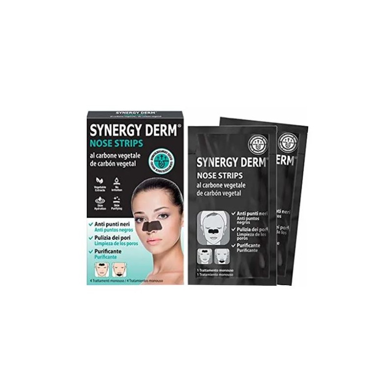 Synergy Dermatologica Nose Strips per Rimozione Punti Neri 4 Trattamenti Monouso Synergy Dermatologica Nose Strips per Rimozione Punti Neri 4 Trattamenti Monouso
