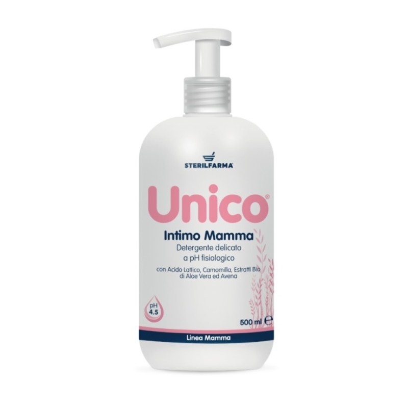 Unico Intimo Mamma Detergente Delicato per Igiene Quotidiana e Gravidanza 500ml Unico Intimo Mamma Detergente Delicato per Igiene Quotidiana e Gravidanza 500ml