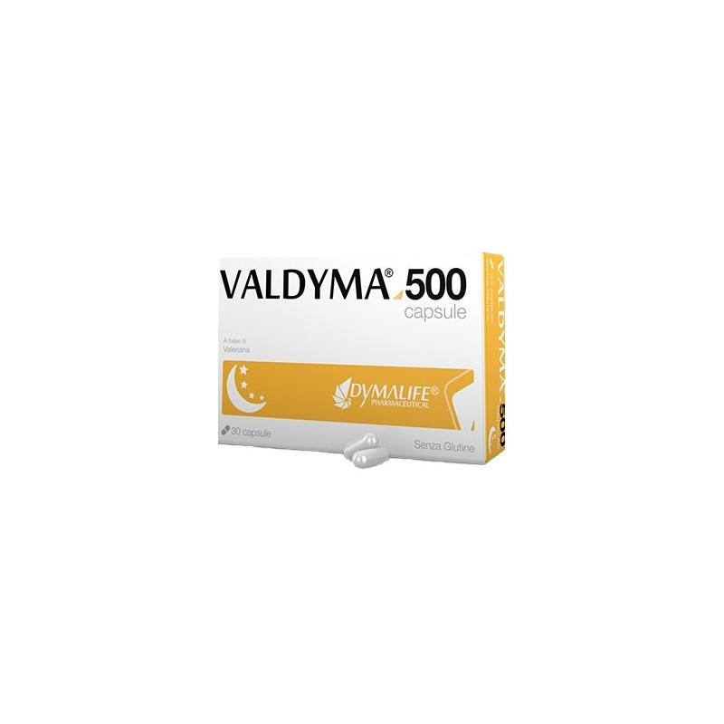 VALDYMA 500 per Rilassamento e Sonno 30 Capsule VALDYMA 500 per Rilassamento e Sonno 30 Capsule