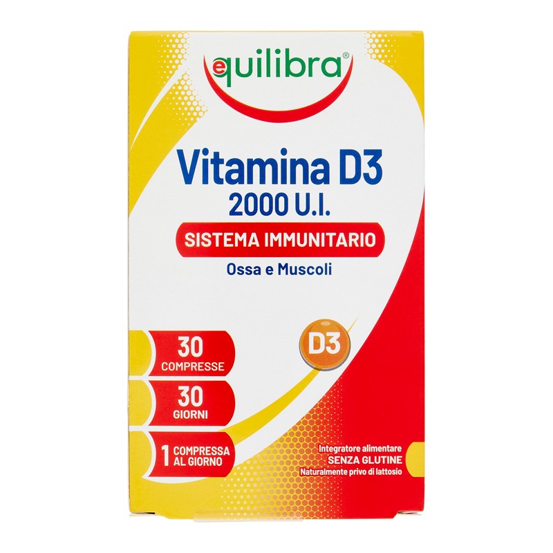 Equilibra Vitamina D3 2000ui Sistema Immunitario Ossa E Muscoli 30 Compresse Equilibra Vitamina D3 2000ui Sistema Immunitario Ossa E Muscoli 30 Compresse
